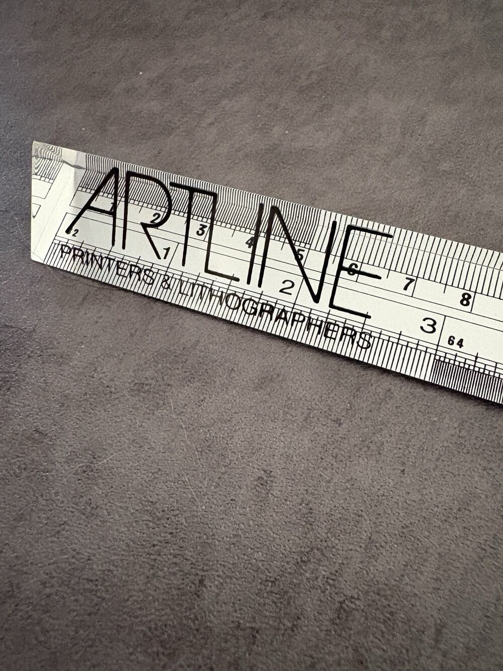 Artline ruler for Printers Lithographers King Arthur's Rule New In Box 3D